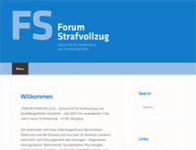 Tablet Screenshot of forum-strafvollzug.de